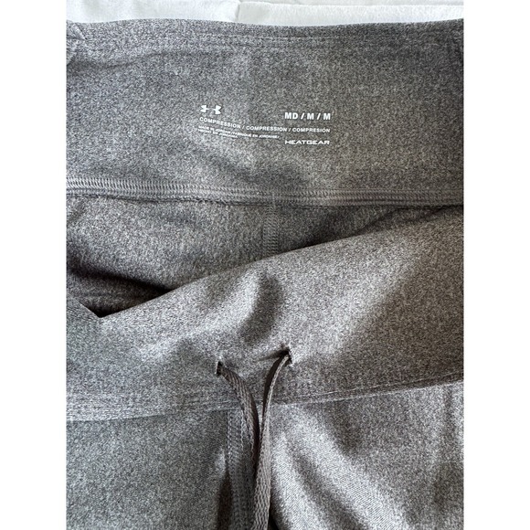 Womens UNDER ARMOUR Compression Crop Leggings Sz Medium Drawstring 20" - Picture 5 of 11